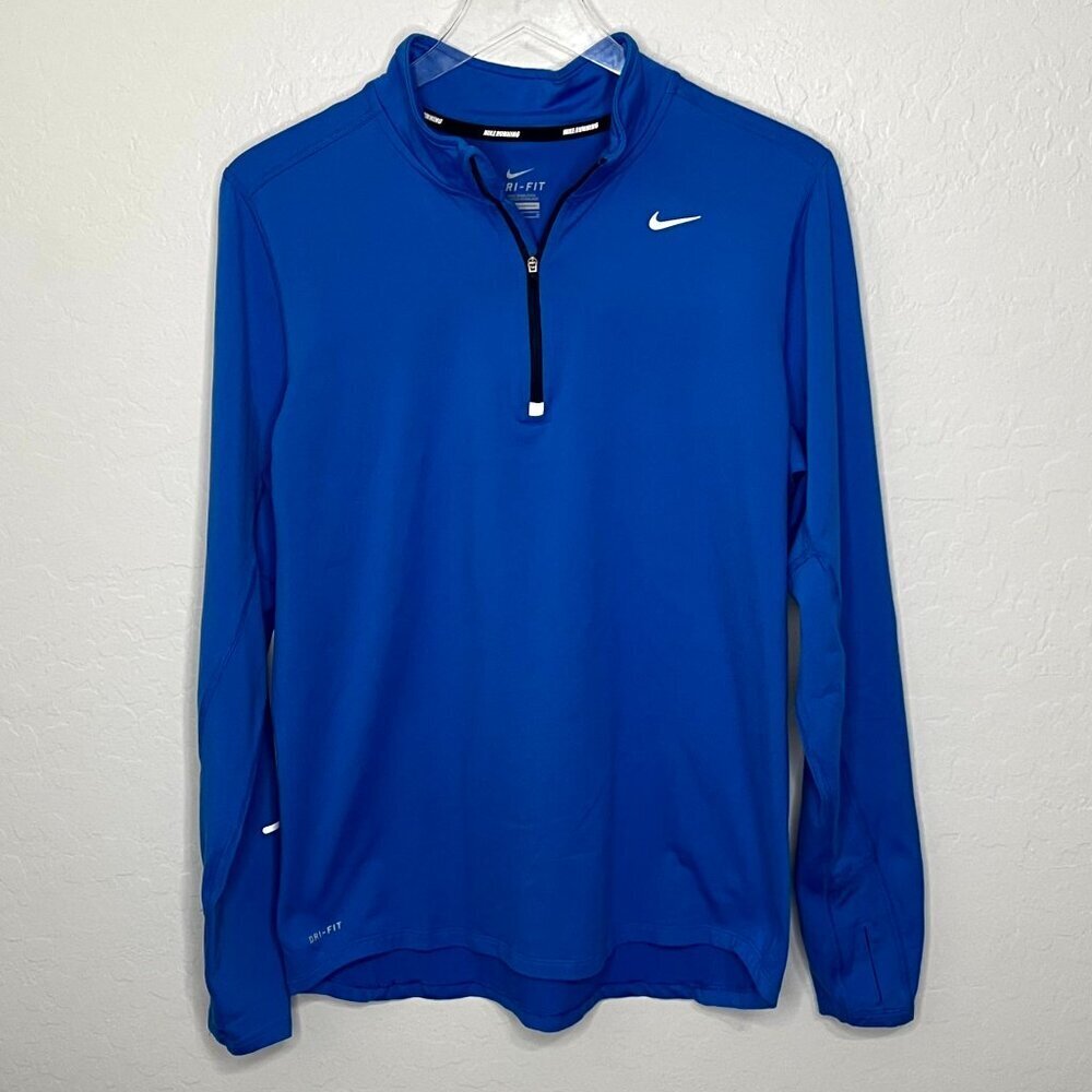 Nike Dri-Fit Element Quarter Zip Running Long Sleeve Active Top Medium